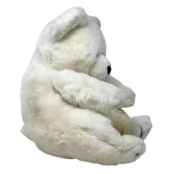 BEGGING BEAR American Wego White Teddy Bear 17" Plush Vintage 80's #8519 *READ* - Picture 6 of 11